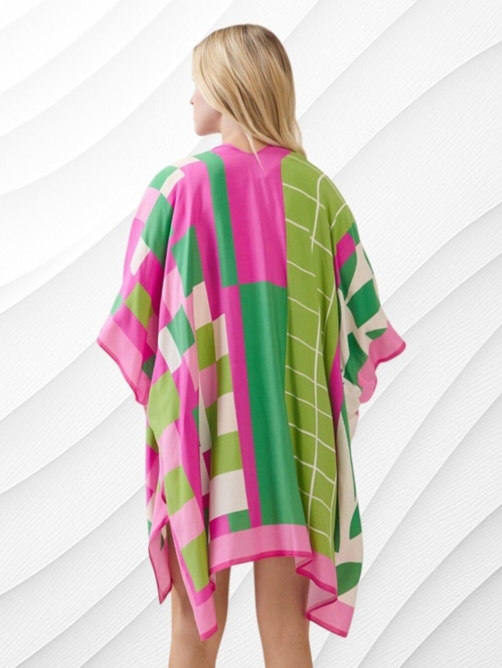 Geometric Pattern Kimono - Picture 2 of 11